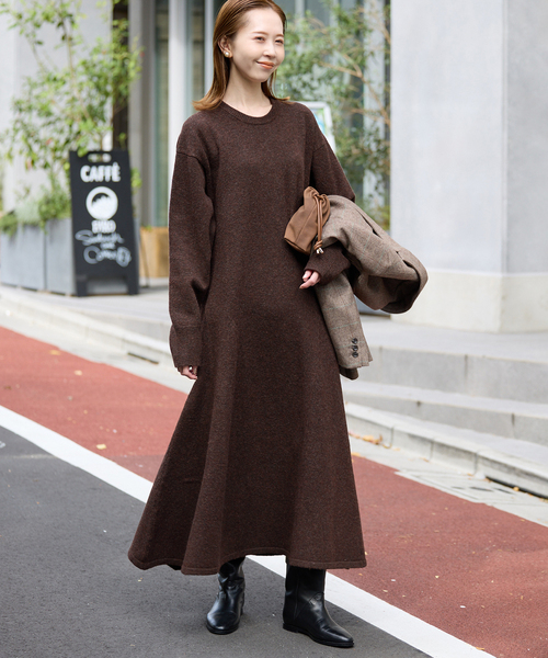 SLOBE IENA（スローブイエナ） ワンピース フレアーニットワンピース