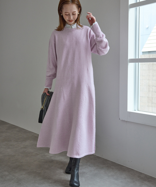 SLOBE IENA（スローブイエナ） ワンピース フレアーニットワンピース