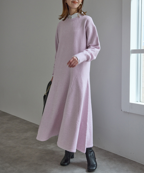 スローブイエナ　フレアーニットワンピース SLOBE IENA（スローブイエナ） ワンピース フレアーニットワンピース