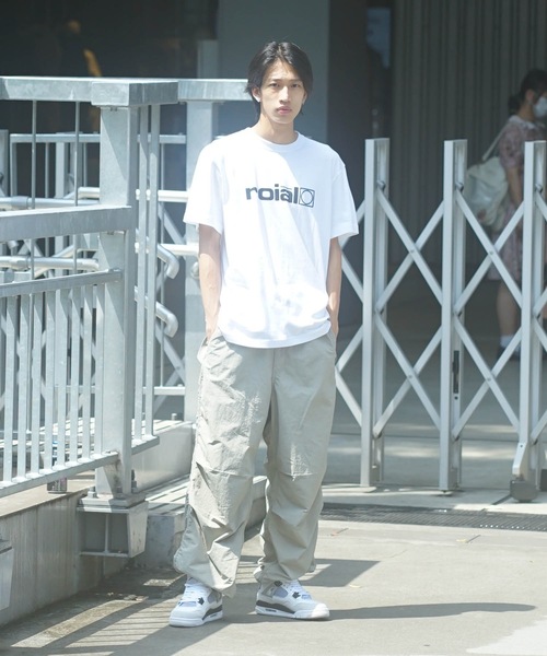 「roial」 半袖Tシャツ LARGE ホワイト×ブラック メンズ_画像7