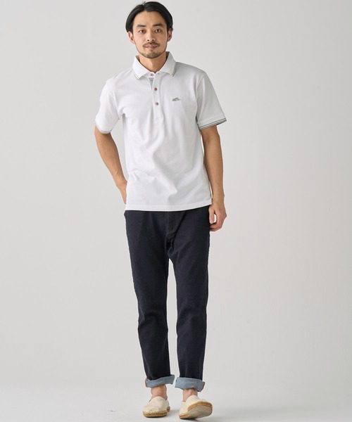 「KRIFF MAYER」 半袖ポロシャツ X-LARGE ブルー メンズ_画像5