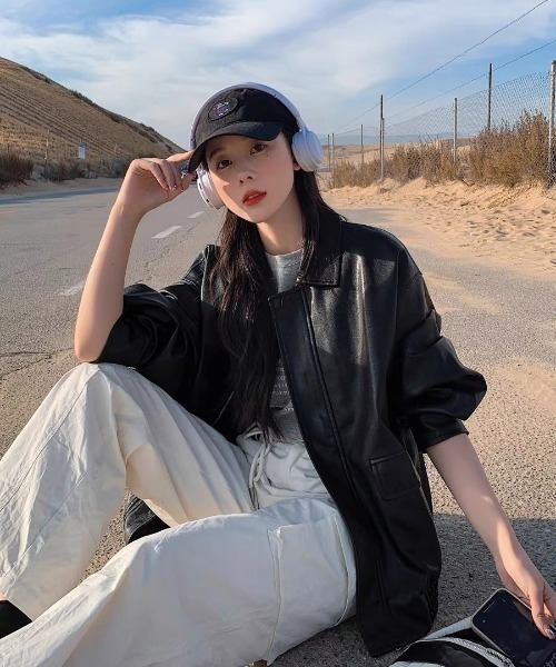 「shameless」 ブルゾン FREE ブラック レディース_画像4