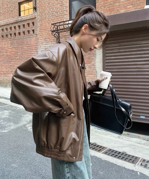 「shameless」 ブルゾン FREE ブラック レディース_画像7