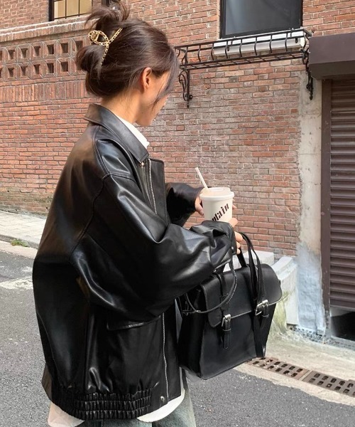 「shameless」 ブルゾン FREE ブラック レディース_画像8