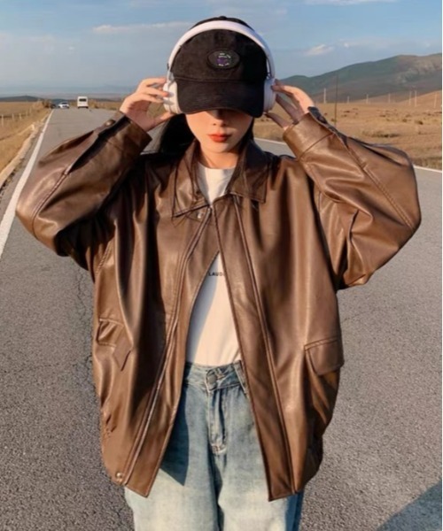 「shameless」 ブルゾン FREE ブラック レディース_画像9