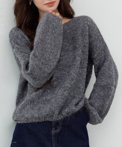 DAY CLOSET ニット セーター 「肩魅せ2WAY」ゆるっと綺麗見せ。長袖