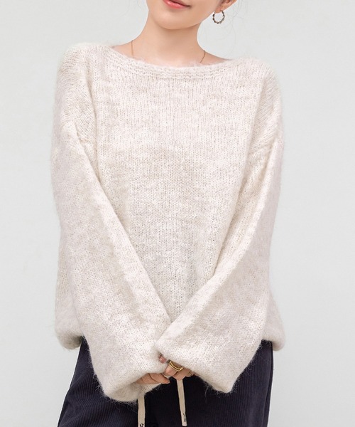 DAY CLOSET ニット セーター 「肩魅せ2WAY」ゆるっと綺麗見せ。長袖