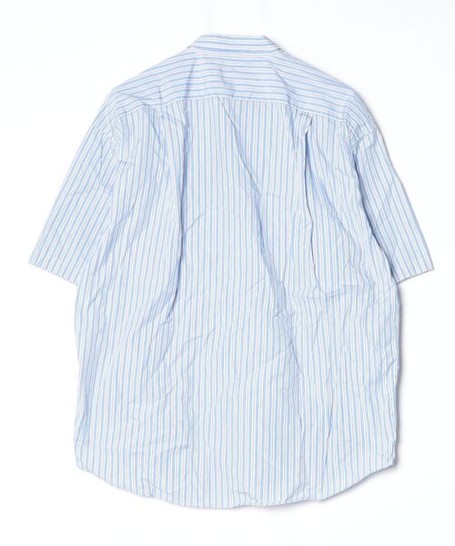 「THOMAS MASON」 「URBAN RESEARCH」半袖シャツ MEDIUM ブルー メンズ_画像2