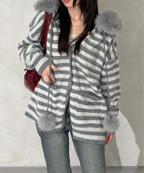 sedacle girl（セダクルガール） ニット セーター ボーダーフェイク