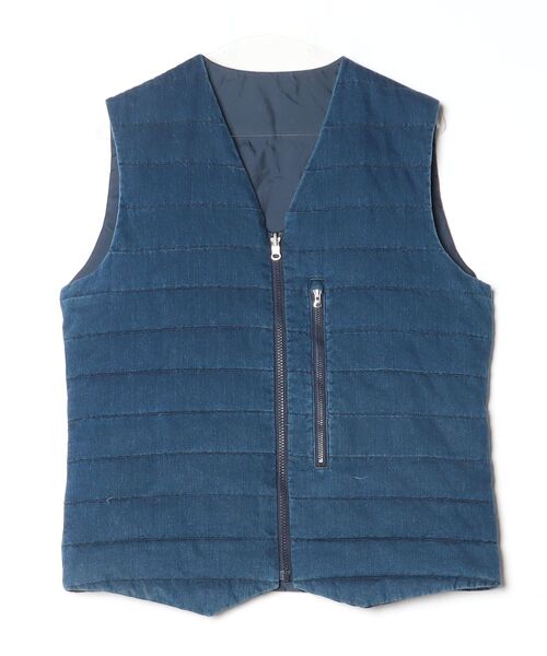 nanamica（ナナミカ） キルティングダウンベスト S ネイビー メンズ