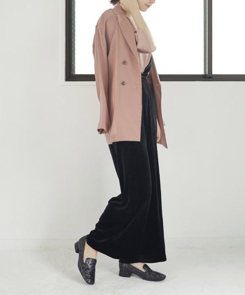 「SESTO」 モカシンシューズ 23.5cm シルバー レディース_画像4