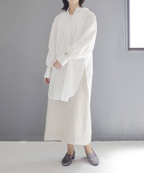 「SESTO」 モカシンシューズ 23.5cm シルバー レディース_画像9