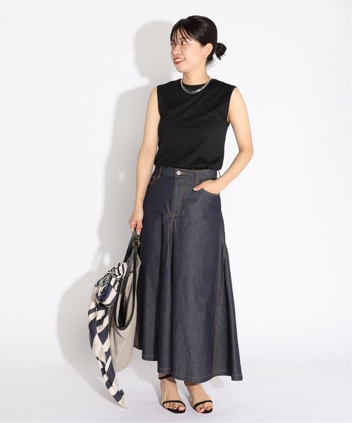 「VERMEIL par iena」 ロングスカート 40 ネイビー レディース_画像2