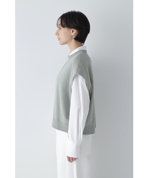 「human woman」 ノースリーブトップス MEDIUM ライトグリーン レディース_画像8