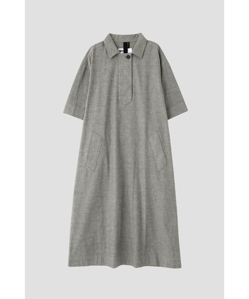 「MHL.」 半袖ワンピース 2 グレー レディースの画像