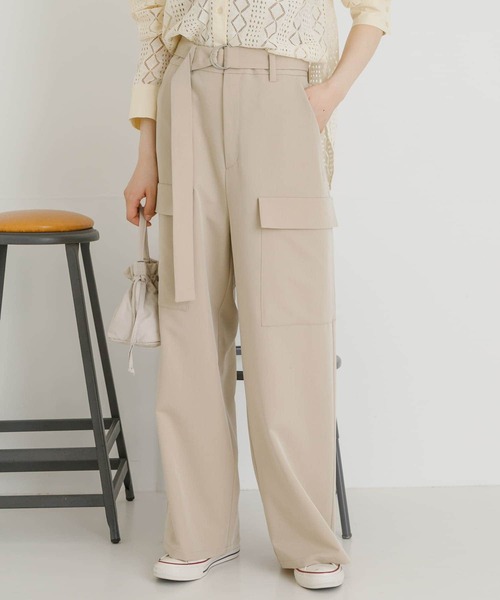 「UR Lab.」 パンツ FREE ベージュ レディース_画像4