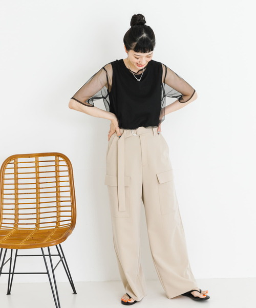 「UR Lab.」 パンツ FREE ベージュ レディース_画像7