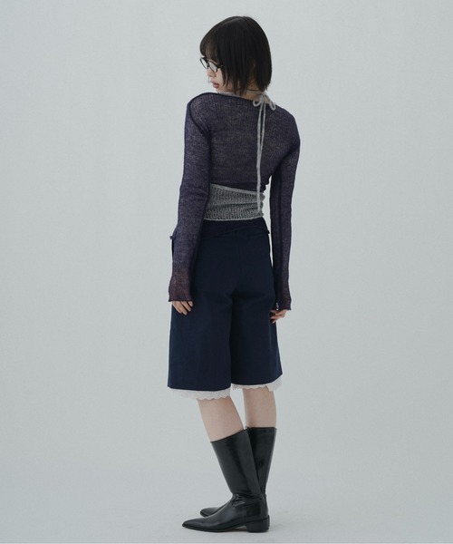 FEKETE（フェケテ） パンツ cotton lace half pants / レースハーフ