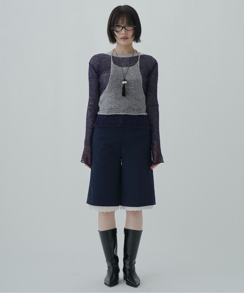 lace half pants レース FEKETE（フェケテ） パンツ cotton lace half pants / レースハーフ