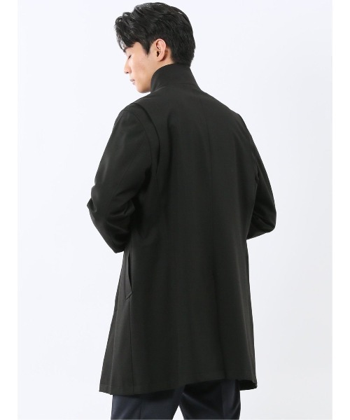 TAKA-Q（タカキュー） ステンカラーコート コート 「防風 フード脱着