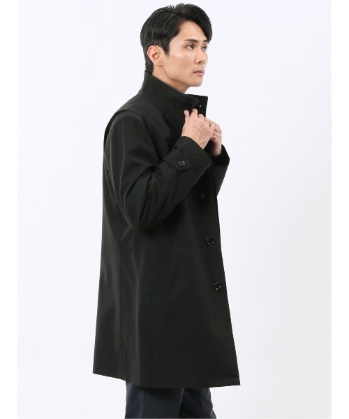 TAKA-Q（タカキュー） ステンカラーコート コート 「防風 フード脱着