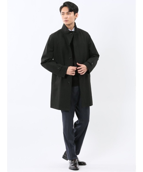 TAKA-Q（タカキュー） ステンカラーコート コート 「防風 フード脱着