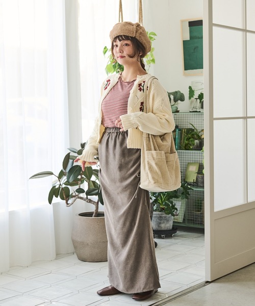 「Crisp」 ニットカーディガン FREE アイボリー レディース_画像9