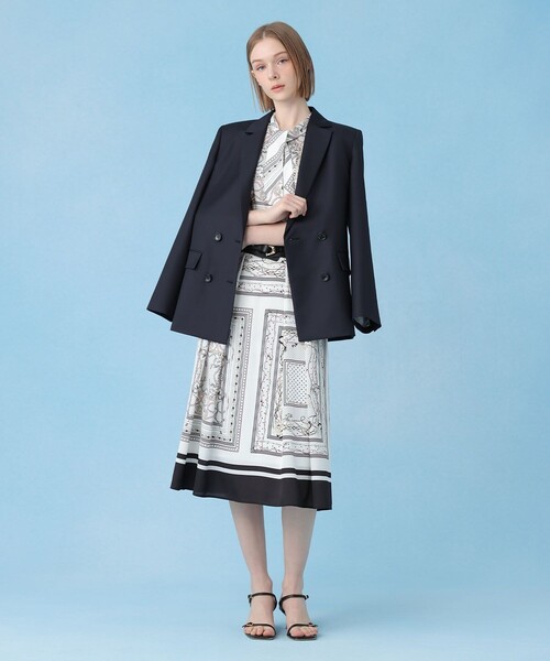 ANAYI（アナイ） ワンピース スカーフプリントボウタイ ワンピース