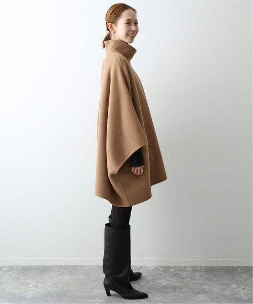 SLOBE IENA スローブイエナ　ポンチョコート　キャメル SLOBE IENA（スローブイエナ） コート FREE キャメル レディース