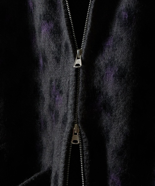 「NUMBER (N)INE」 ニットカーディガン 3 チャコール メンズ_画像6