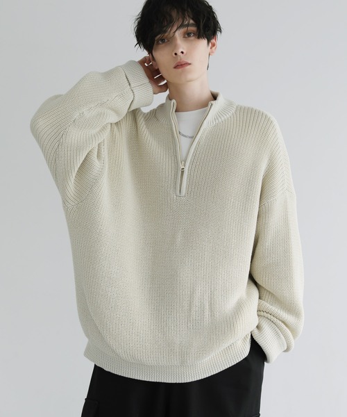 LILL（リル） 長袖ニット X-LARGE オフホワイト メンズ : ZOZOTOWN 