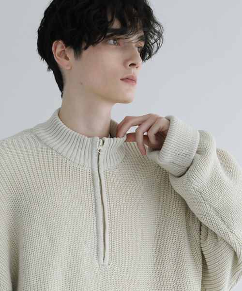 「LILL」 長袖ニット X-LARGE オフホワイト メンズ_画像3