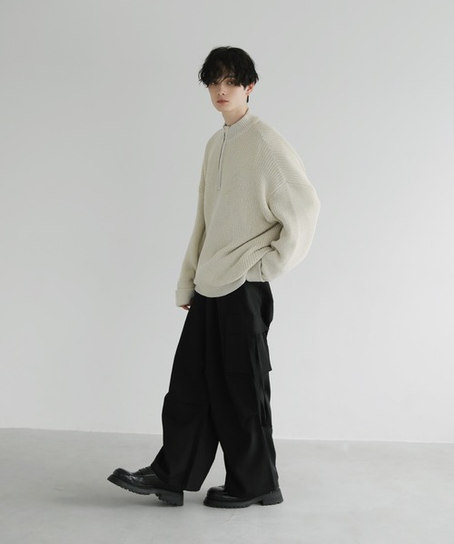 「LILL」 長袖ニット X-LARGE オフホワイト メンズ_画像4