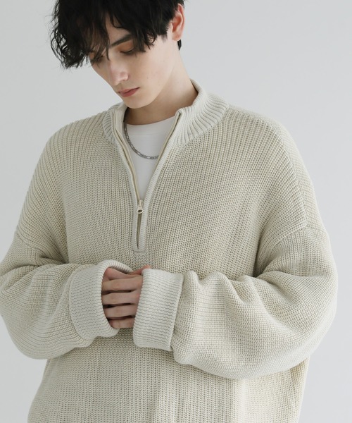 「LILL」 長袖ニット X-LARGE オフホワイト メンズ_画像5