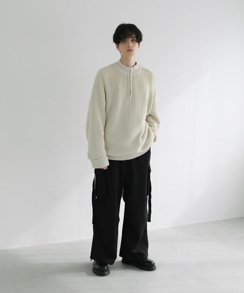 「LILL」 長袖ニット X-LARGE オフホワイト メンズ_画像7
