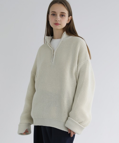 「LILL」 長袖ニット X-LARGE オフホワイト メンズ_画像8