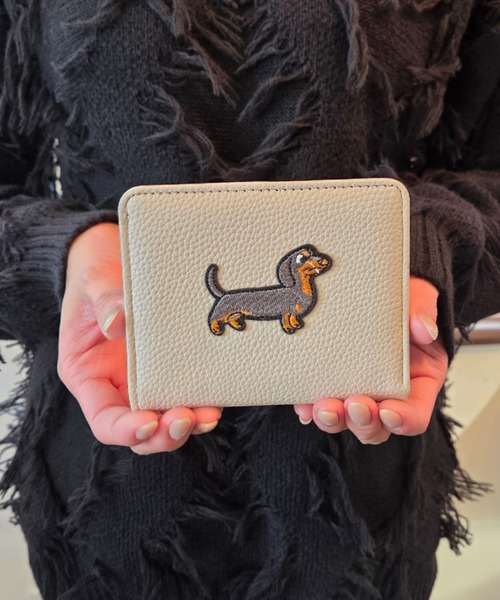 Loco Ocean（ロコオーシャン） ミニ 二つ折り 二つ折り財布 財布 「犬