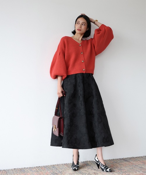 「ELFRANK」 ニットカーディガン FREE グリーン レディース_画像5