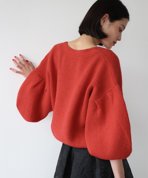 「ELFRANK」 ニットカーディガン FREE グリーン レディース_画像8