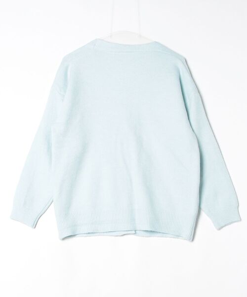 「cammie」 ニットカーディガン F サックスブルー レディース_画像2