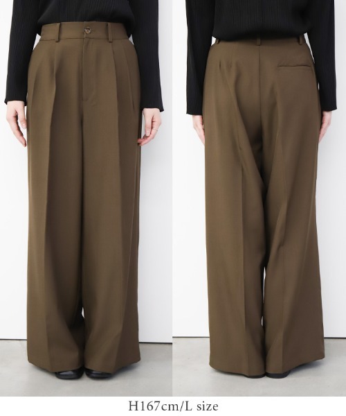 select MOCA by son」 スラックス SMALL ブラウン レディース