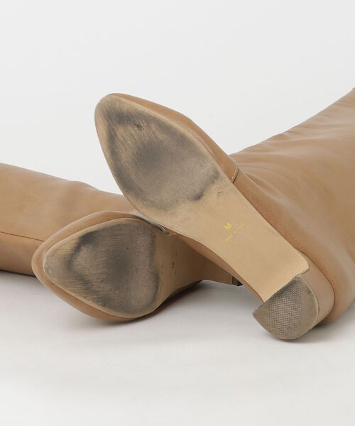 「SESTO」 ロングブーツ M ベージュ レディース_画像3