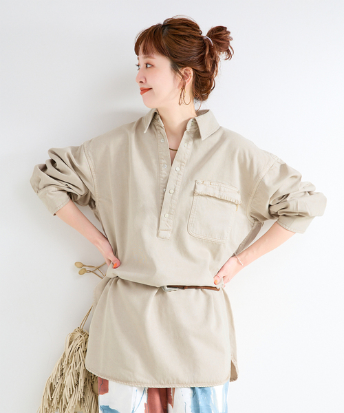 B.C STOCK（ベーセーストック） チュニック ウォッシャブル / DU JOUR 