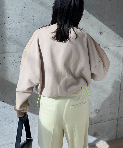 「y/m by RIKA」 スウェットカットソー FREE ネイビー レディース_画像3