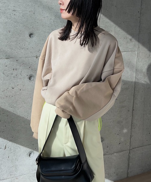 「y/m by RIKA」 スウェットカットソー FREE ネイビー レディース_画像5