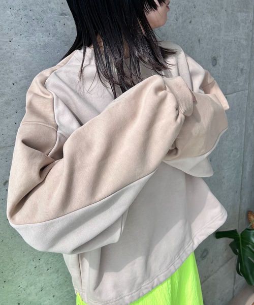 「y/m by RIKA」 スウェットカットソー FREE ネイビー レディース_画像8