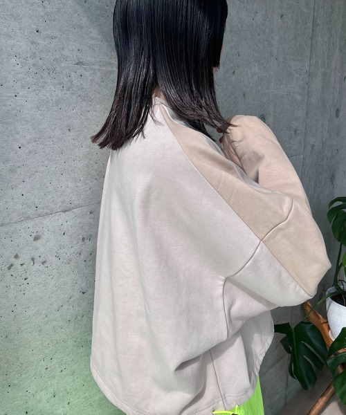 「y/m by RIKA」 スウェットカットソー FREE ネイビー レディース_画像9