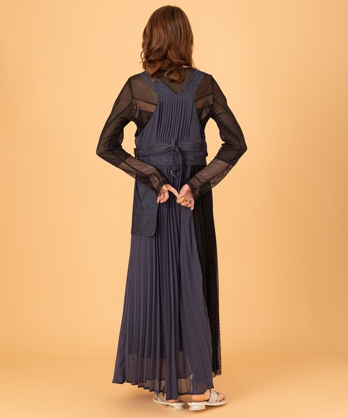 「AULA AILA」 サロペットスカート 1 ネイビー レディース_画像5