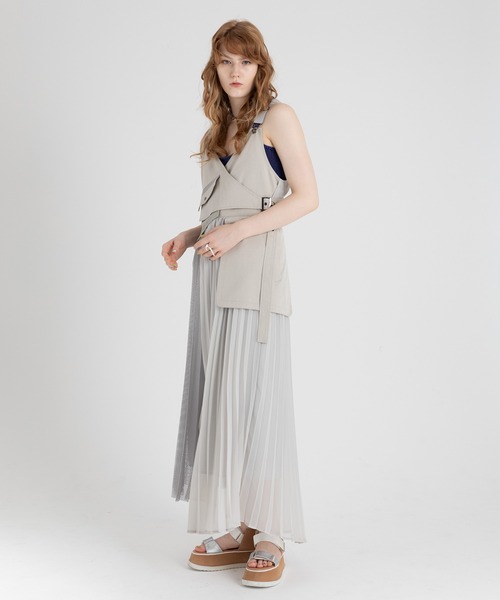 「AULA AILA」 サロペットスカート 1 ネイビー レディース_画像8