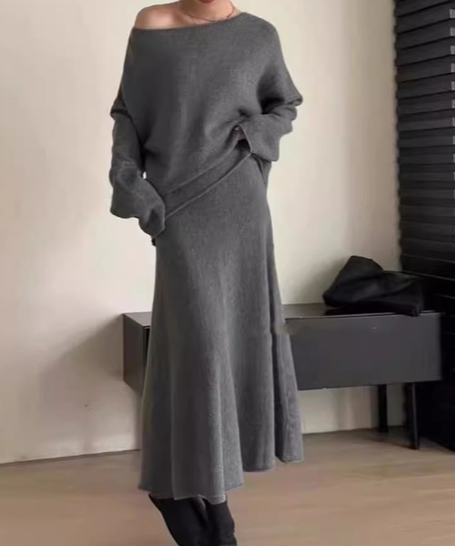 「deux amour」 セットアップ FREE グレー レディース_画像9